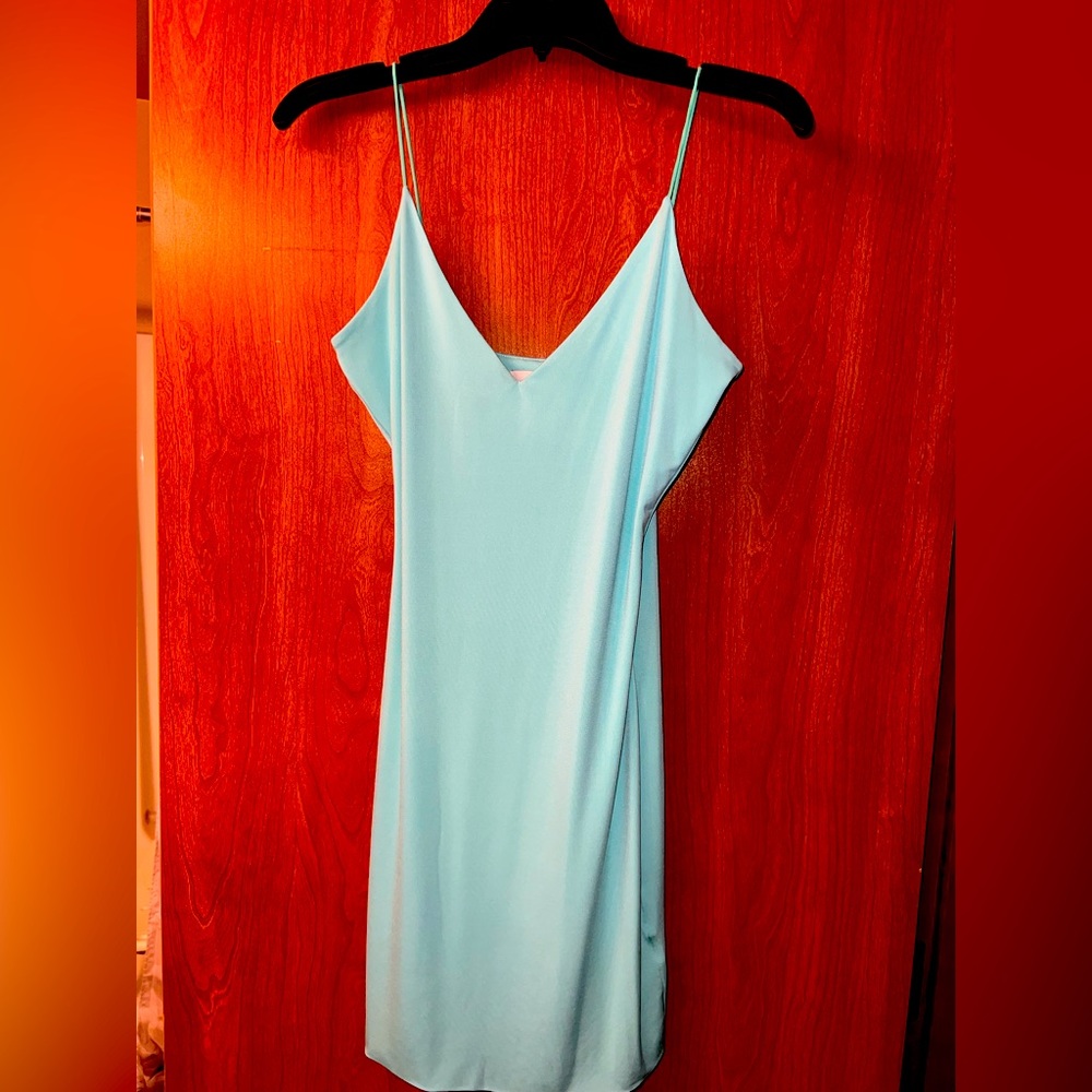 Turquoise Bodycon Mini Dress